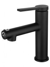 Смеситель для раковины с функцией полоскания WONZON & WOGHAND, Черный матовый (WW-H1017-MB)