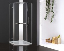 CEZARES Душевое ограждение BERGAMO 100х100см BERGAMO-W-R-1-100-ARCO-C-Cr-L-IV