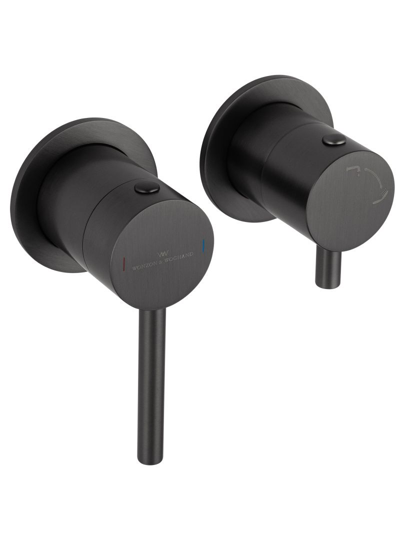 Приобрести смеситель для ванны встраиваемый wonzon & woghand stick, темный графит (ww-889017-bgm)