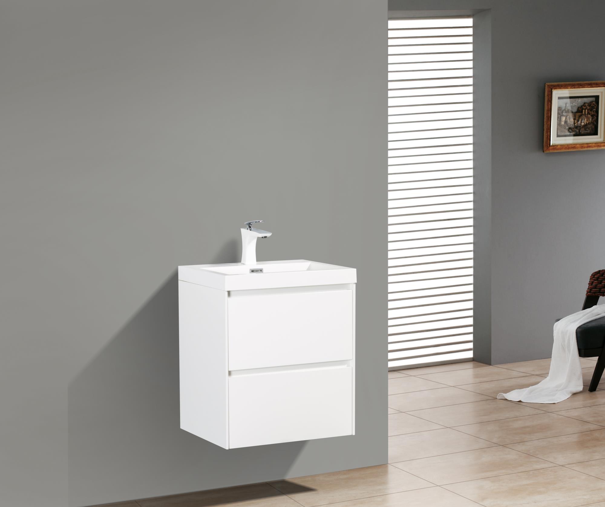 Приобрести belbagno тумба с раковиной pietra mini 50 см, подвесная bianco lucido, белая раковина