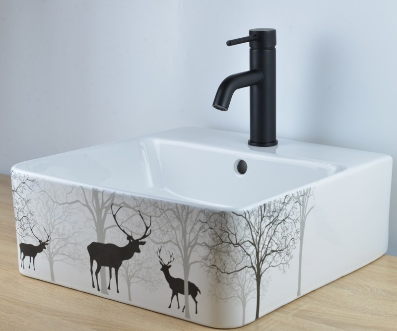 Приобрести смеситель на раковину scandi черный матовый