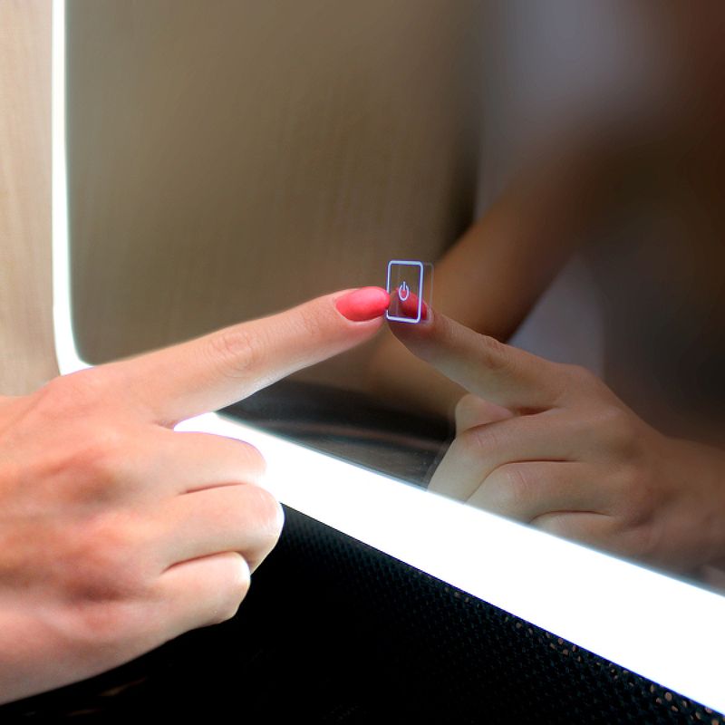 Приобрести continent зеркало с подсветкой life 50х70 см, сенсорный включатель, белое