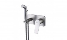 LEMARK Смеситель Bronx с гигиеническим душем, скрытый монтаж, графит LM3720GM