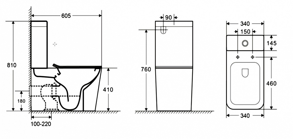 Приобрести azario напольный унитаз-компакт quadro, безободковый, c крышкой с микролифтом, чёрный матовый az-2175-mb