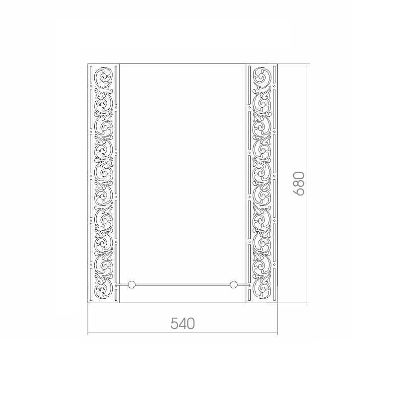 Приобрести loranto зеркало сахара 54х68 см, пескоструйный рисунок фр-00000784