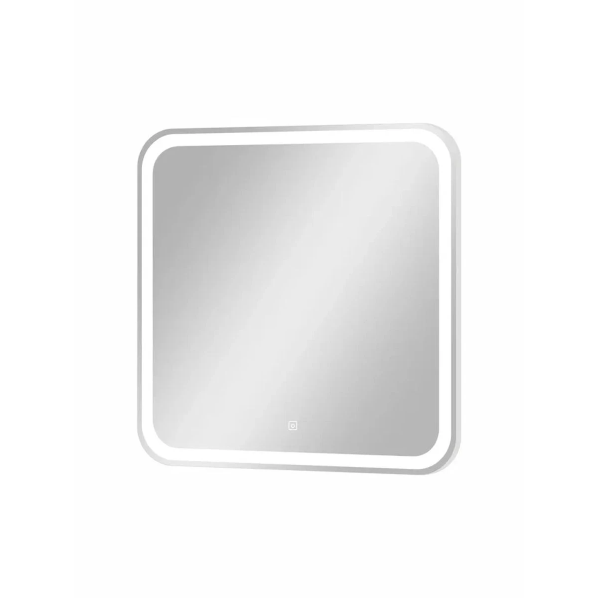 Приобрести continent зеркало с подсветкой russo 70х70 см, сенсорный включатель, белое