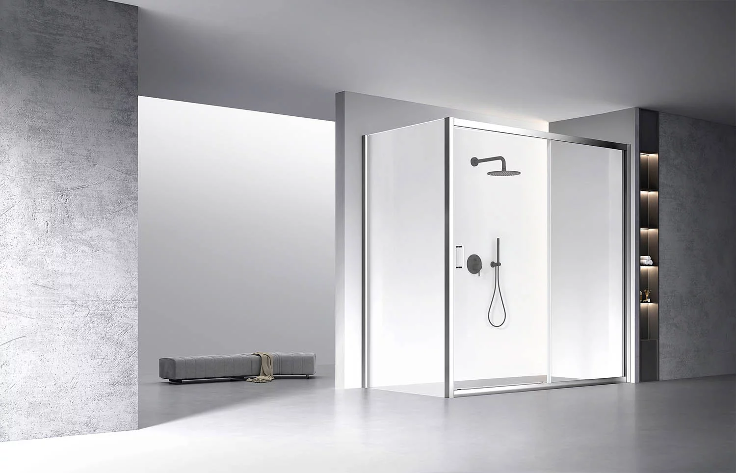 Приобрести veconi душевое ограждение rovigo 90х160 см, хром, прозрачное rv060-16090-01-c5