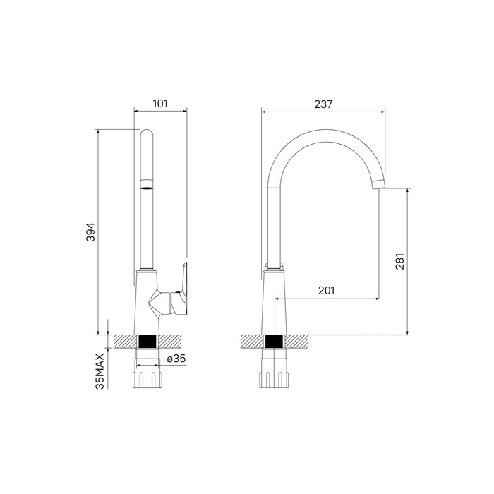 Приобрести iddis смеситель для кухни cloud 394мм, белый\золото clowg00i05