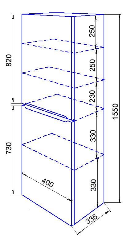 Приобрести loranto пенал арфа 40 правый, 40×155 см, с подсветкой (cs00046157)