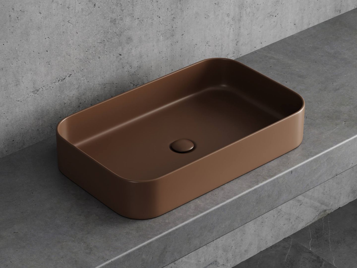 Приобрести hayzburg накладная раковина чаша 60х37 см, кофеин матовая hb-0035-60mdb