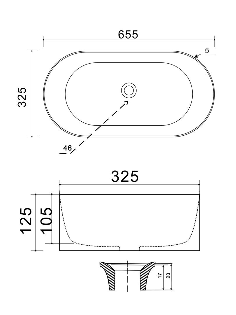 Приобрести накладная раковина овальная wonzon & woghand ontario, черный матовый (ww-rn41363-mb)