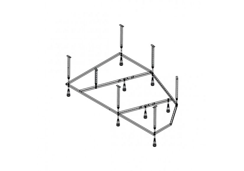 Приобрести каркас для ванны mirsant ливадия premium 160x100 см
