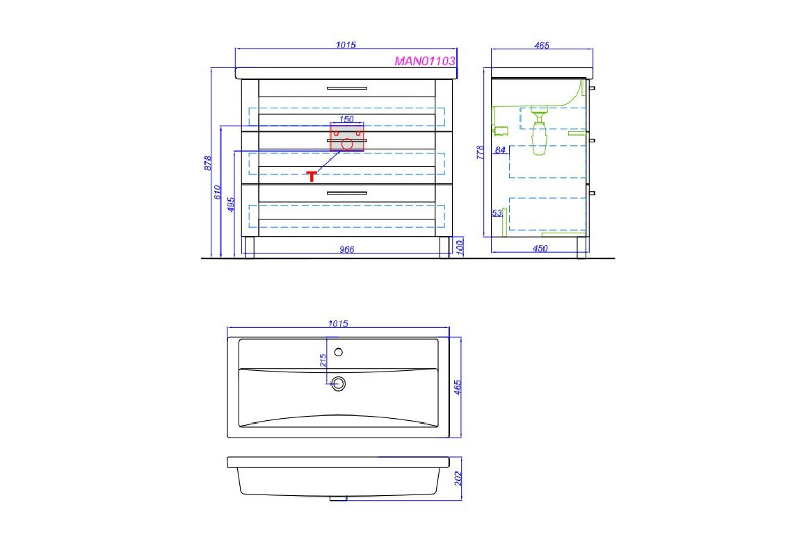 Приобрести тумба напольная с раковиной aqwella манчестер 100 см man01103