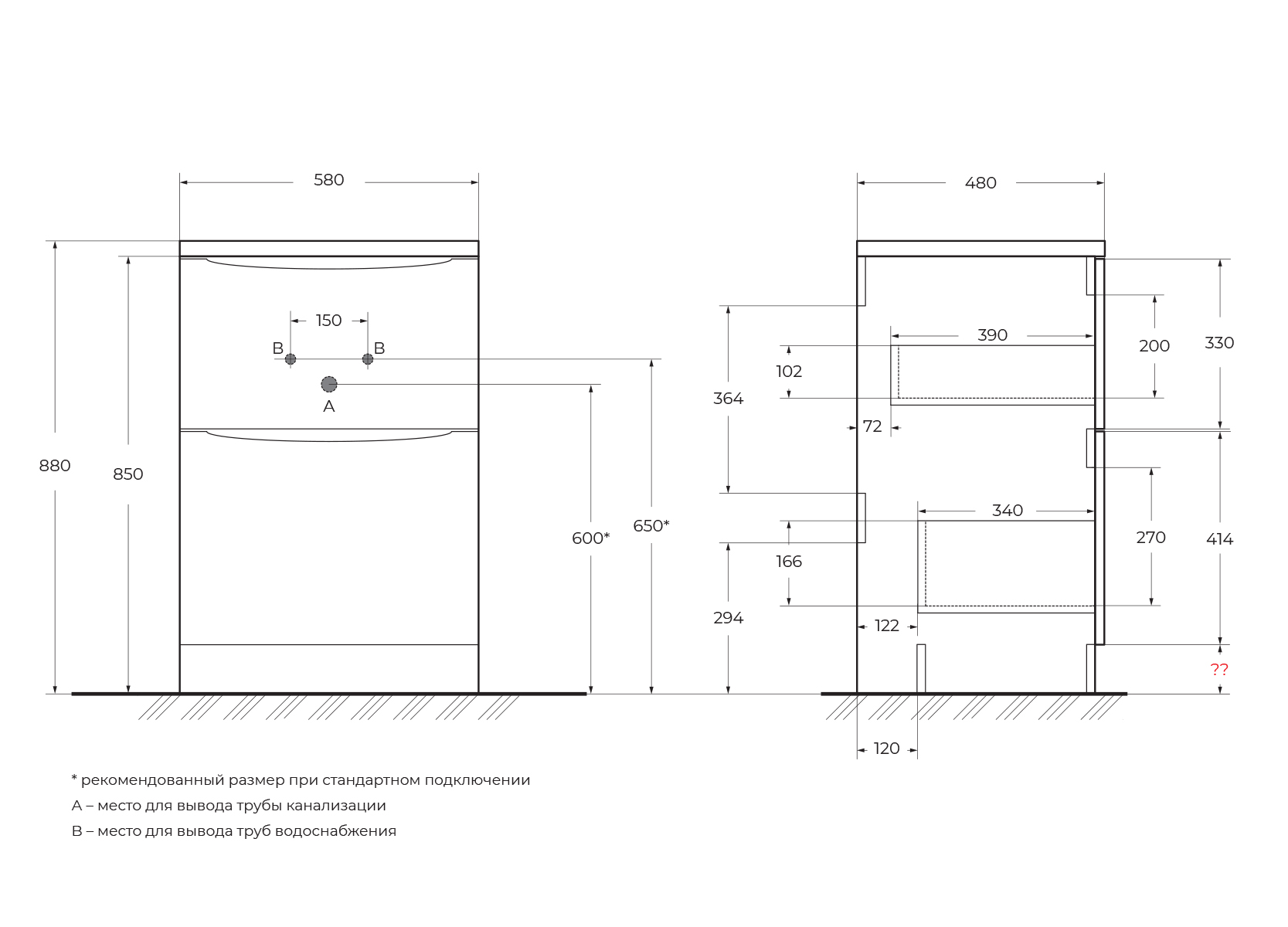 Приобрести belbagno тумба с раковиной lavanderia 120 см, напольная 58/120-l bianco lucido, белая раковина