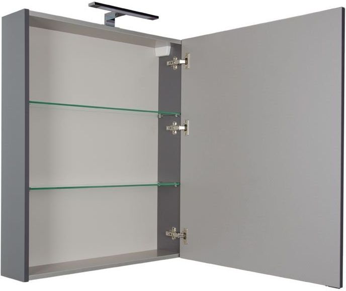 Приобрести aquanet зеркальный шкаф алвита 70 см, серый антрацит