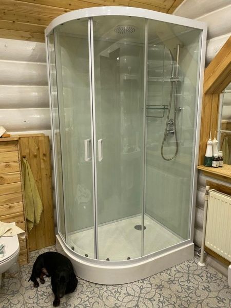 Приобрести frank frank душевая кабина f412r white, низкий поддон, правосторонняя