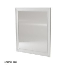 Caprigo Зеркало Ponza 80 см, белое 13532-B231