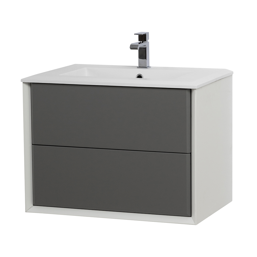 Приобрести cezares тумба подвесная с раковиной bellagio 70 см grigio nuvola, серая 55301