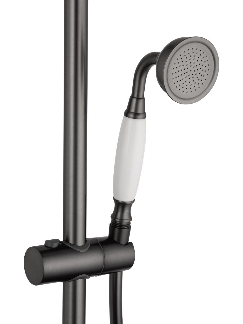 Приобрести душевая система с термостатом wonzon & woghand retro, темный графит (ww-b3041-bgg)