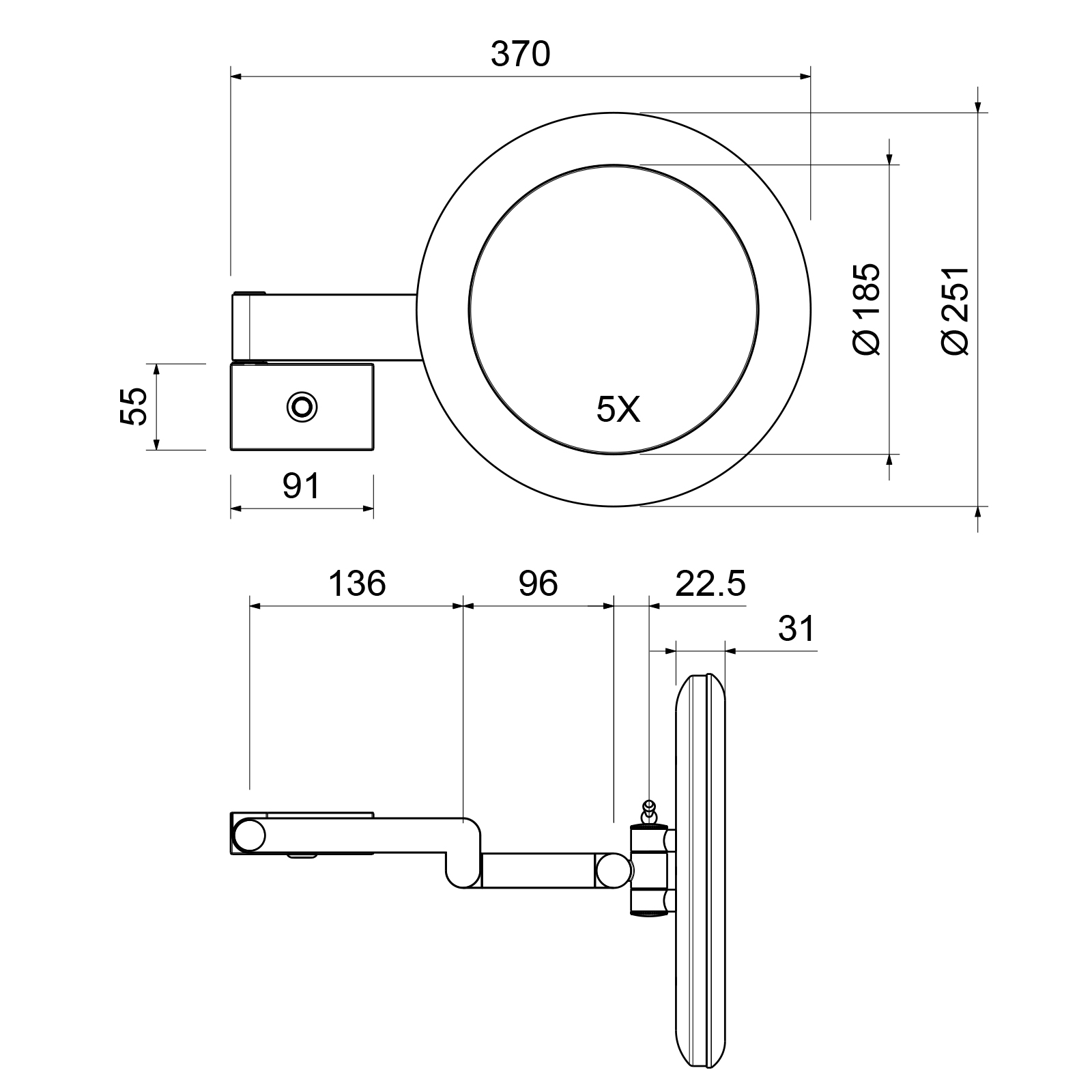 Приобрести зеркало с подсветкой timo petruma 15276/03 черный
