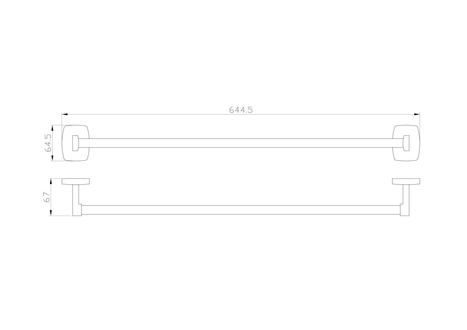 Приобрести вешалка для полотенец wonzon & woghand porto, хром (ww-1002)