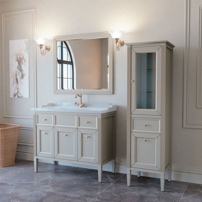 Приобрести caprigo пенал albion 46 см, правый, белый, эмаль