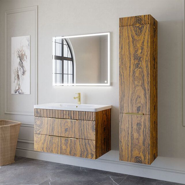 Приобрести caprigo тумба с раковиной monbar -albero 90 см, палисандр, шпон