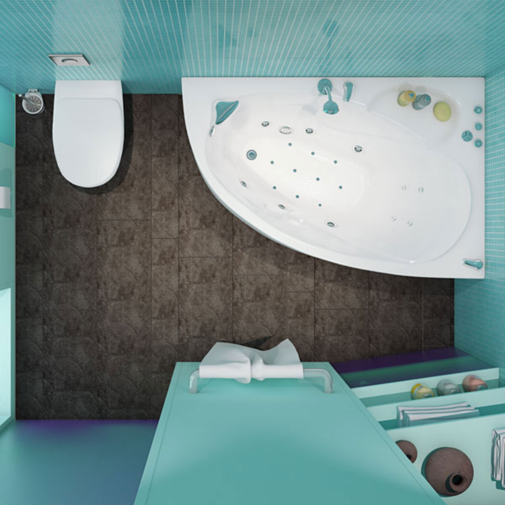 Приобрести тритон ванна акриловая кайли 150х100 см, асимметричная, правая щ0000044610