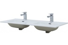 Aquanet Раковина Flat 120х46 см, (двойная) белая