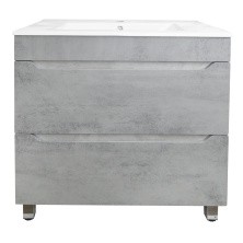 Loranto Тумба напольная с раковиной Florena 70 71х81 см, светлый бетон (CS00086991)