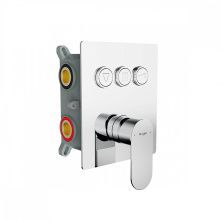 Raglo Встраиваемый смеситель для душа, кнопочное управление, хром R50.273