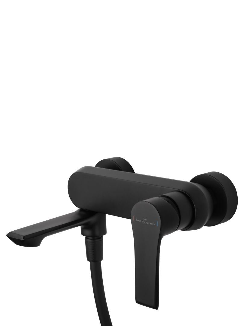 Приобрести смеситель для ванны с душем wonzon & woghand brilliant, черный матовый (ww-88037079-mb)