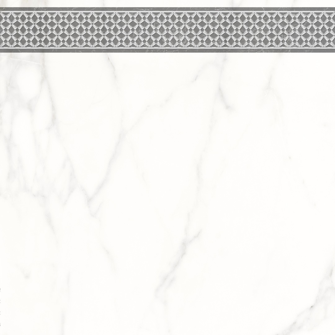 Приобрести декор напольный lb-ceramics каррара нова 45х45 см, белый\серый