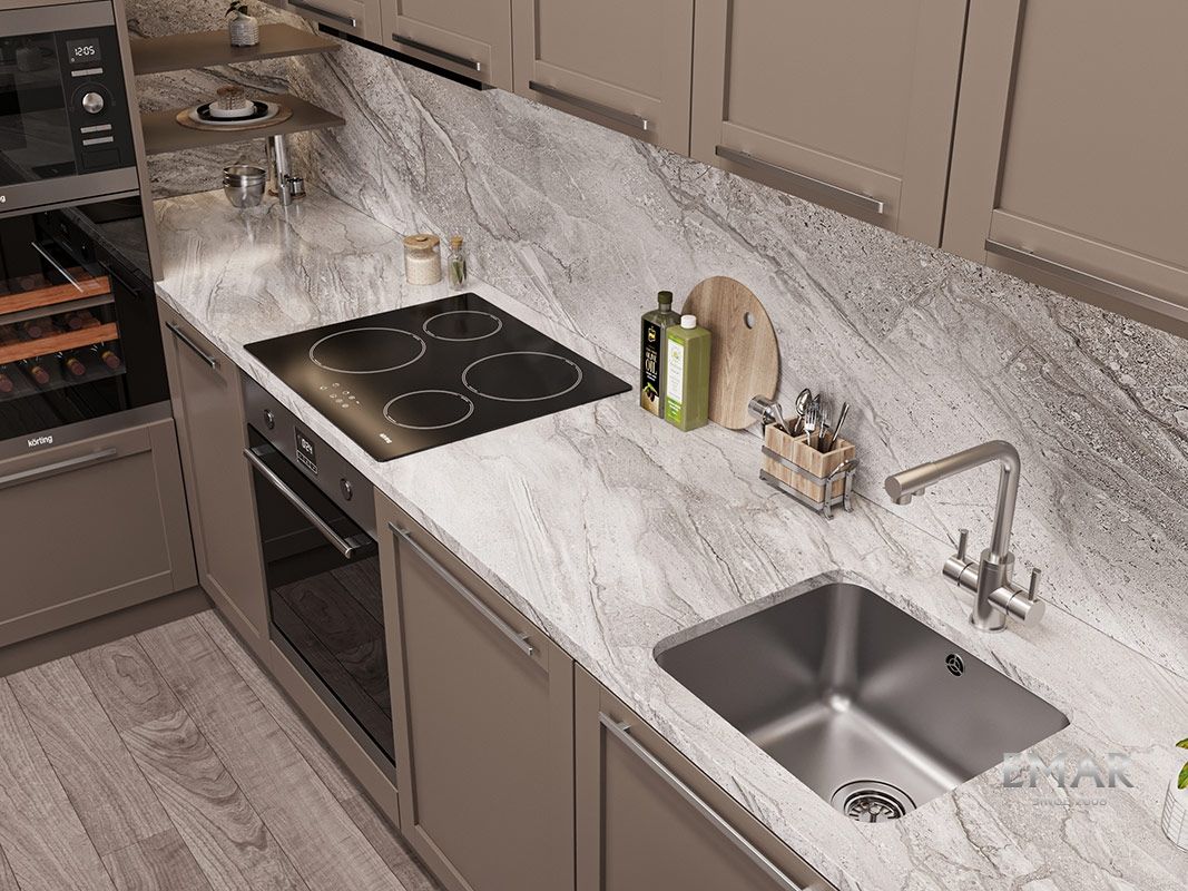 Приобрести oulin кухонная мойка 48х43 см, сатин oulin ol-u104