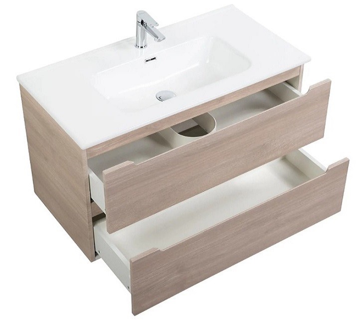 Приобрести тумба подвесная с раковиной belbagno etna-1000-2c-so-rg-p 100 см, rovere grigio
