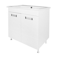 Loranto Тумба напольная с раковиной Дина 61х47см, белая (CS00092136)