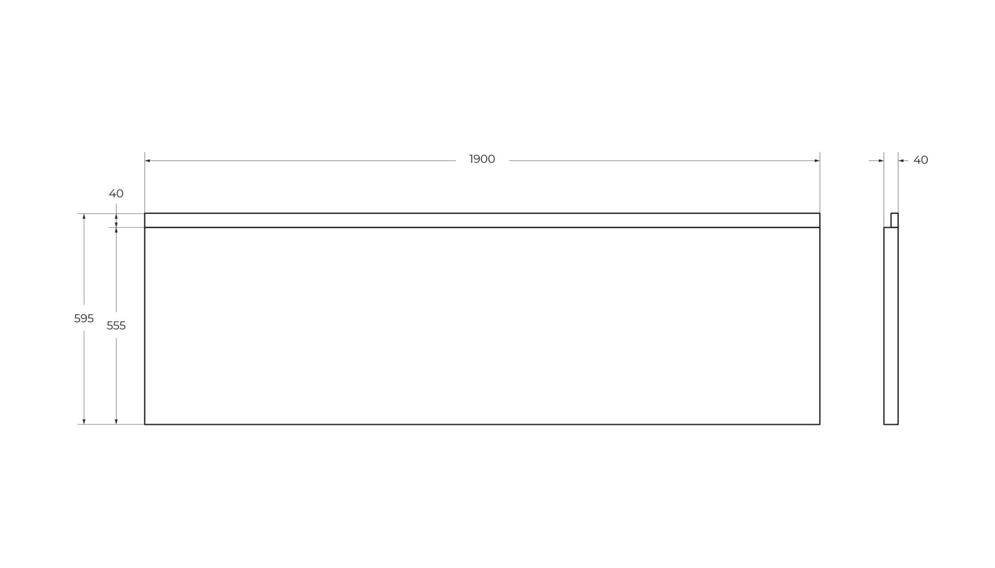 Приобрести cezares фронтальная панель для акриловой ванны plane 190 см с комплектом крепежа для установки на каркасе plane-190-f-scr-w37, 190x5x58