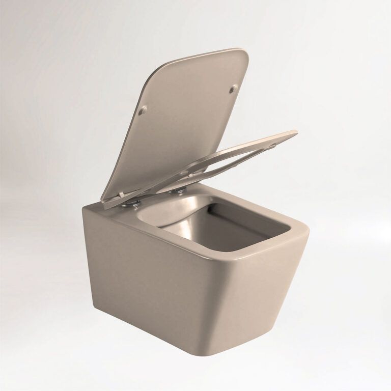 Приобрести vincea унитаз подвесной piatti q-line, ультратонкое сиденье, микролифт, капучино матовый vt1-12mc