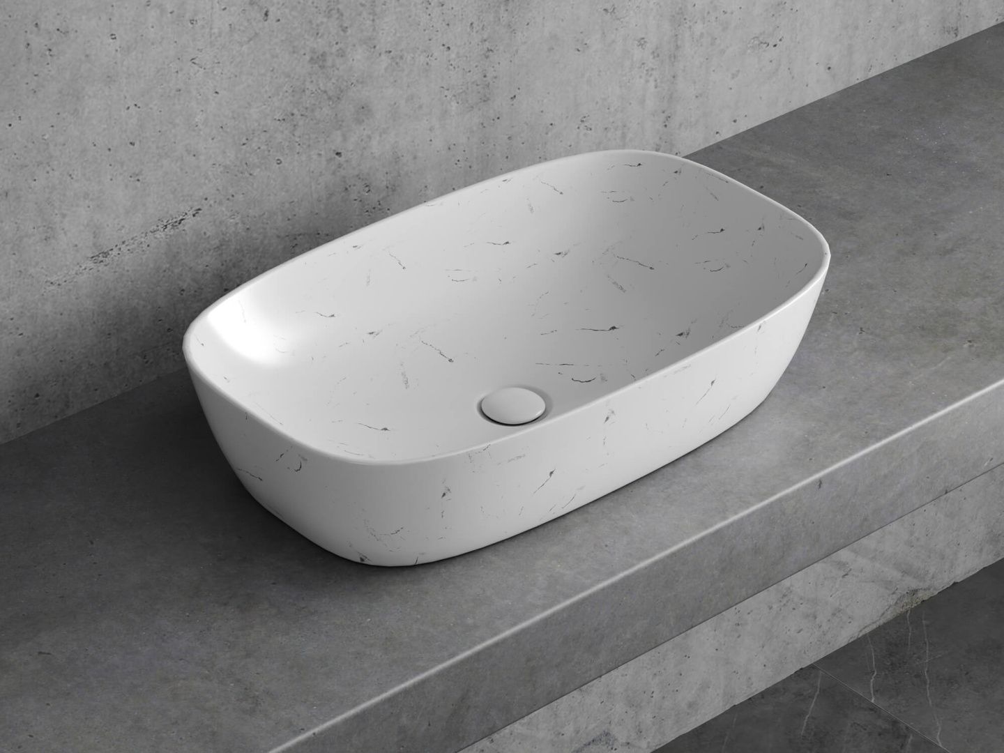 Приобрести hayzburg накладная раковина чаша 60х38 см, мрамор, матовая hb-0029-13