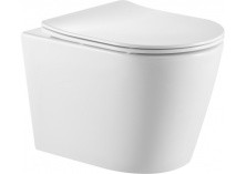 Triton Подвесной унитаз Verso 0832, безободковый с тонким сиденьем, микролифт