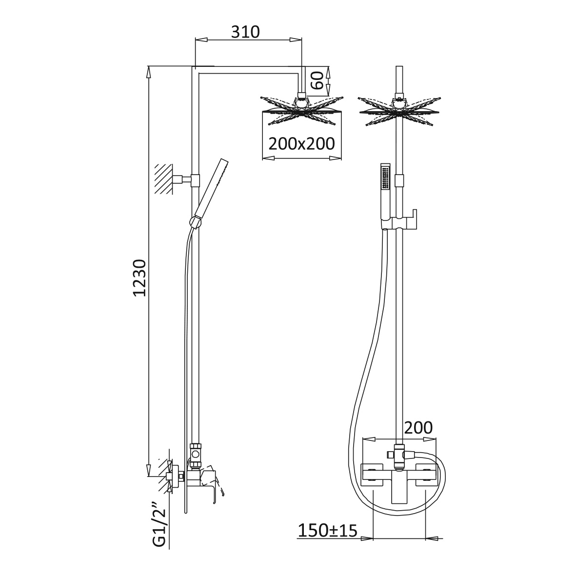 Приобрести cezares душевая стойкаporta-cd-sr