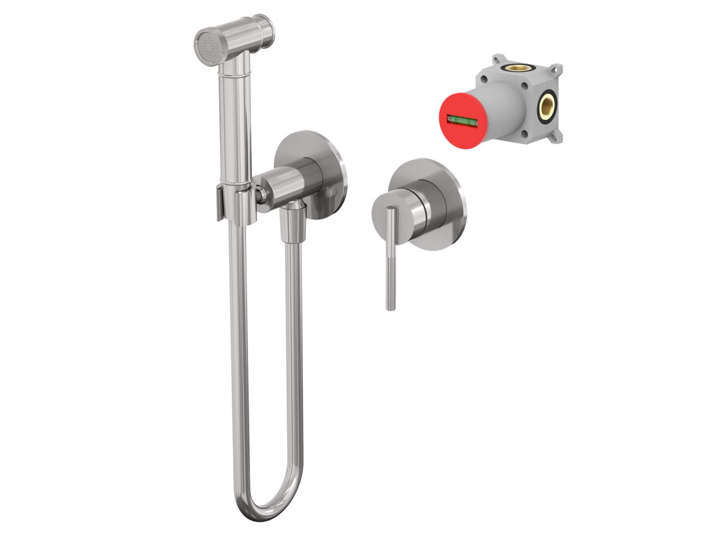 Приобрести hayzburg встраиваемый смеситель с гигиеническим душем, хром hb-4005-2ch