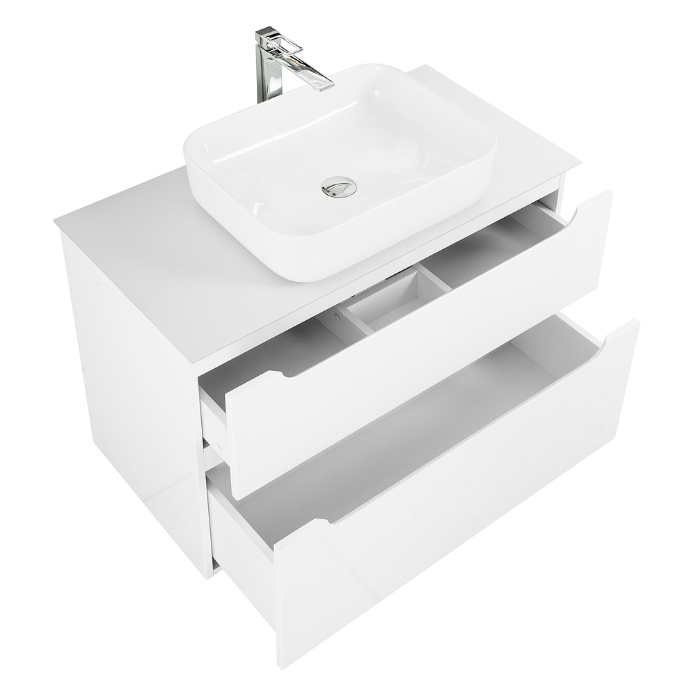 Приобрести belbagno тумба со столешницей etna-h60 100 см, подвесная bianco lucido