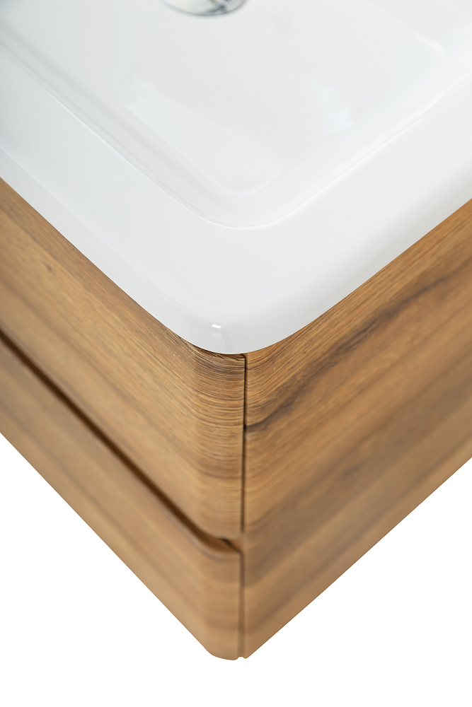 Приобрести belbagno тумба с раковиной albano-cer 50 см, подвесная rovere rustico, белая раковина