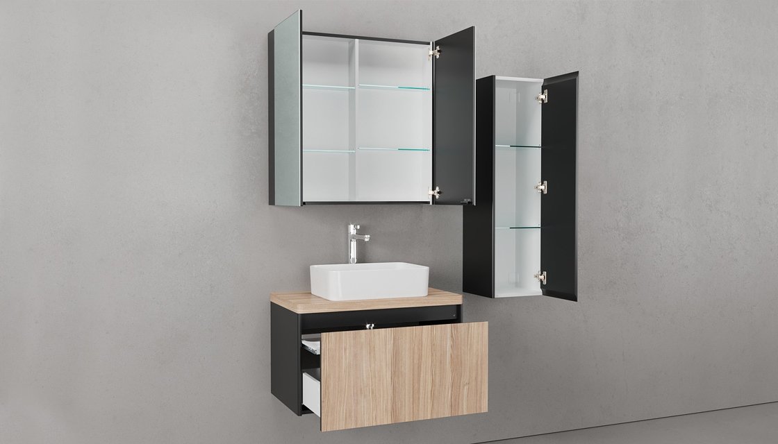 Приобрести пенал подвесной velvex klaufs 35 см ppkla.110-617.217, черный/дерево