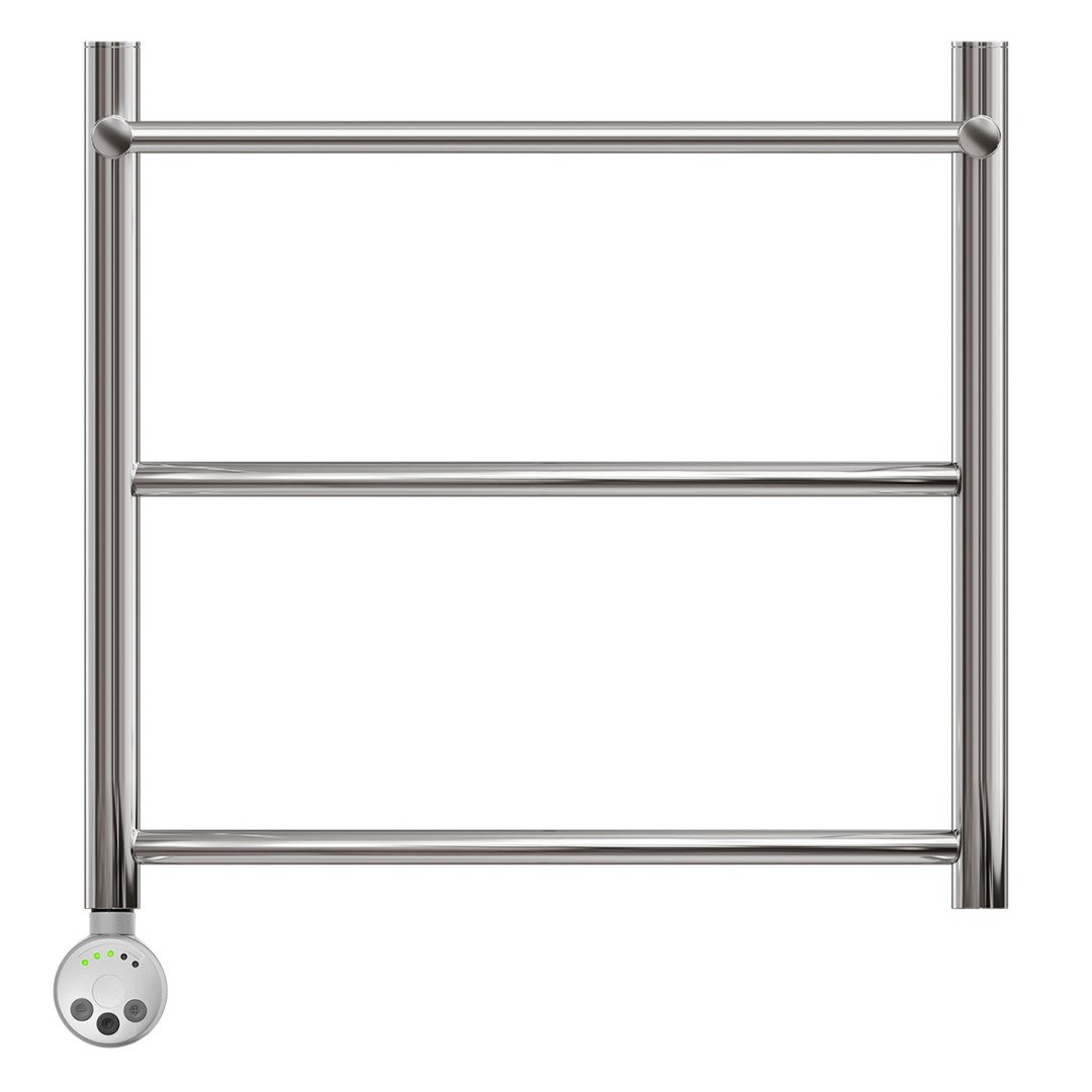 Приобрести полотенцесушитель электрический point 500х500 афина с полкой п2, хром pn04155pe