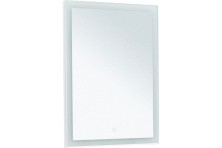 Aquanet Зеркало Гласс 60 см, LED подсветка, белое