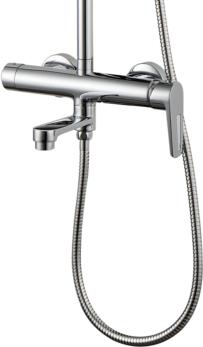 Приобрести aquanet душевая стойка logic 120 см, белый\хром af320-72-r-c