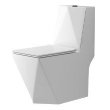 Grossman Унитаз моноблок Cristal с крышкой дюропласт, микролифт, белый GR-4491