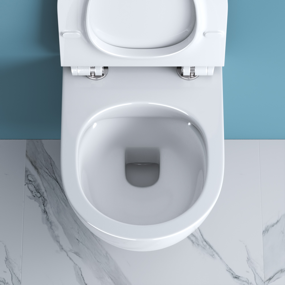 Приобрести belbagno унитаз безободковый подвесной sfera-r с сиденьем дюропласт, микролифт, белый bb046chr/bb2111sc